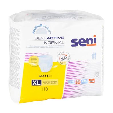 8x Seni Active Normal Inkontinenzpants - 10 Stück - XL - 5900516986643 | Packung (10