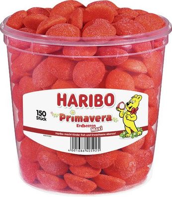 Haribo Primavera Erdbeeren Maxi 150 St, 1,05kg