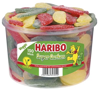 Haribo Super Gurken 150 Stück 1,35kg