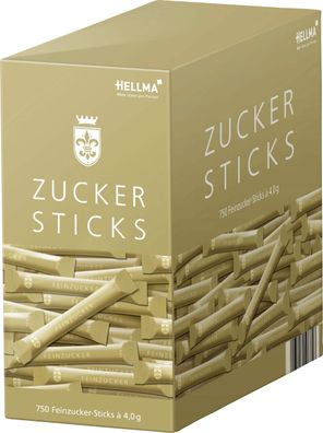 Hellma Zucker Sticks Goldline, 750 x 4g