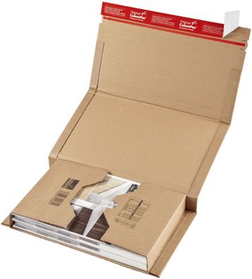 ColomPac® 30000226 Klassische Versandverpackung zum Wickeln 380x290x80 mm (B4), braun