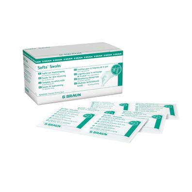 B. Braun Softa® Swabs Alkoholtupfe| Packung (100 Stück)