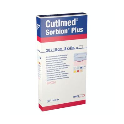 BSN Cutimed® Sorbion® Plus Wundkontaktschicht 10 x 20 cm | Packung (10 Wundauflagen)