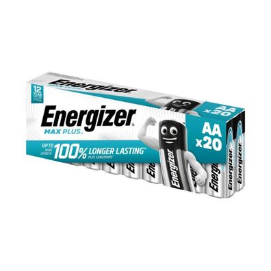 Energizer Max Plus Mignon AA Batterie | Packung (20 Stück)