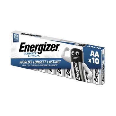 Energizer Ultimate Lithium Mignon FR6 L91 AA-Batterien | Packung (10 Stück)