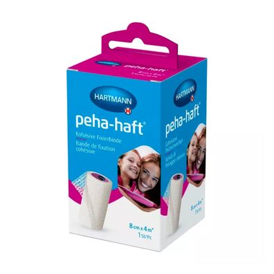 Hartmann Peha-haft® latexfrei Fixierbinde 8 cm x 4 m - 1 Stück | Packung (1 Stück)