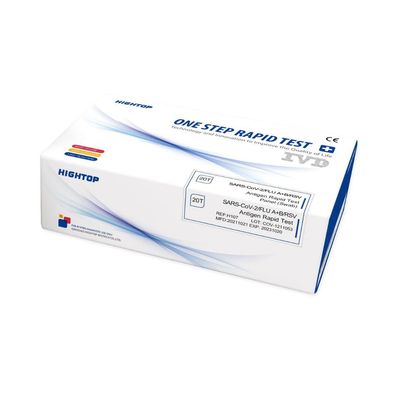 HighTop Influenza A/B, RSV, Covid-19 Profi Schnelltest ? 20er Box | Packung (20 Tests