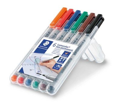 Staedtler® 315 WP6 Feinschreiber Universalstift Lumocolor® - non-permanent, M, 6