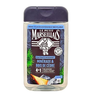 Le Petit Marseillais Duschgel Zedernholz & Mineralien 250 ml – Frischer Duft