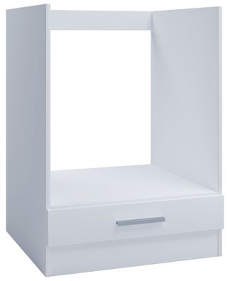 Unterschrank/Ofenschrank 60cm weiß für Einbauherdsets oder autarke Backöfen