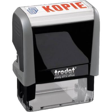 trodat Textstempel Printy 4912 KOPIE 47x10mm blau/rot