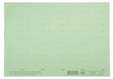 Elba 100420976 vertic® Beschriftungsschild für Registratur, 58 x 18 mm, grün, 50