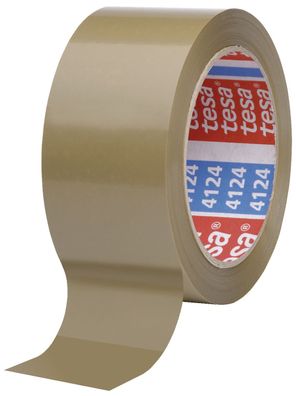 Tesa® 04124-00093 Packband tesapack 4124 - 25 mm x 66 m, braun, PVC