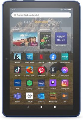 Amazon Fire HD 8 Tablet 2022 mit Alexa 20,32cm (8 Zoll) HD-Display 32 GB mit Spezi