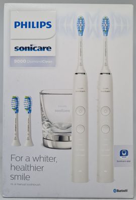 Philips HX9914/62 Sonicare DiamondClean 9000 Elektrische Zahnbürste Doppelpack, 4