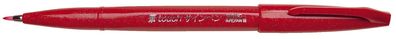 Pentel® SES15C-B Faserschreiber Sign Pen Brush - Pinselspitze, rot