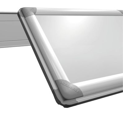 Franken WS8300 PRO Wandschienen-Set, 300 x 6 cm, silber