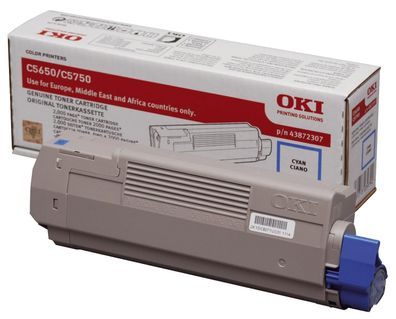 OKI 43872307 OKI Toner cyan, 2.000 Seiten, 43872307