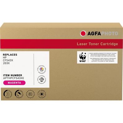 AgfaPhoto Toner Apthpcf543xe wie HP CF543X 203X magenta