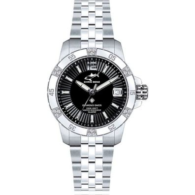 CHRIS BENZ - Taucheruhr-Armbanduhr - Diamond DIVER Black Haven - CB-DD200-S-MBJ