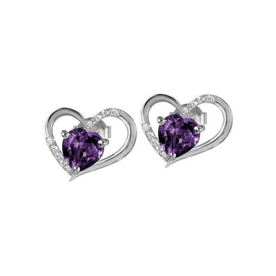 Jacques Lemans - Ohrstecker Sterlingsilber mit Amethyst - SE-O118E