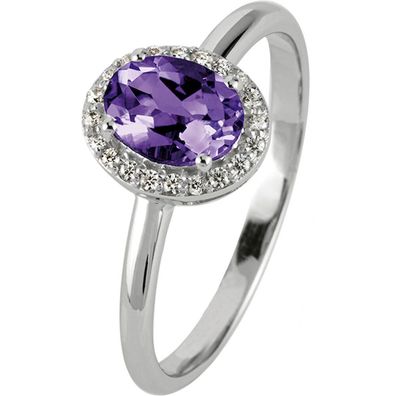 Jacques Lemans - Ring Sterlingsilber mit Amethyst - SE-R116C