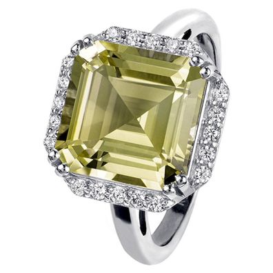 Jacques Lemans - Ring Sterlingsilber mit Lemon Quarz - SE-R104B