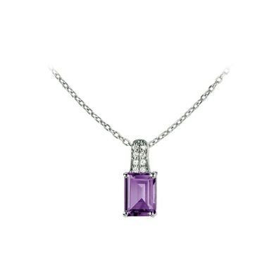 Jacques Lemans - Kette Sterlingsilber mit Amethyst - SE-C114D