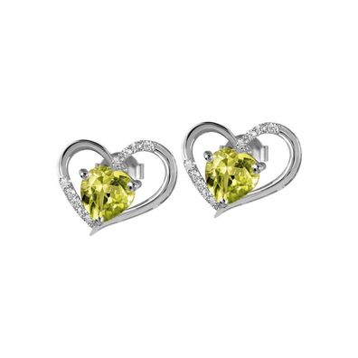Jacques Lemans - Ohrstecker Sterlingsilber mit Peridot - SE-O118B