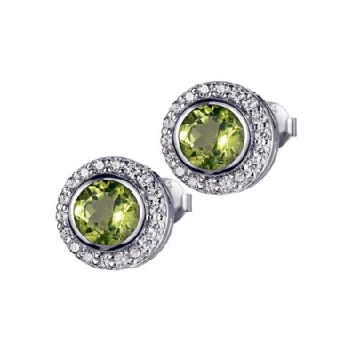 Jacques Lemans - Ohrstecker Sterlingsilber mit Peridot - SE-O105E