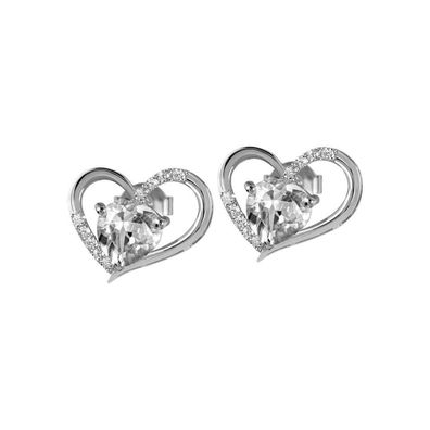 Jacques Lemans - Ohrstecker Sterlingsilber mit White Topaz - SE-O118A