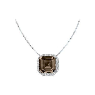 Jacques Lemans - Kette Sterlingsilber mit Smoky Quarz - SE-C104E