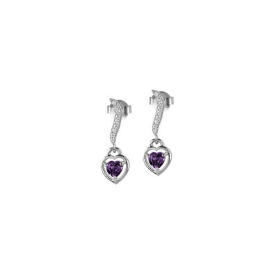 Jacques Lemans - Ohrstecker Sterlingsilber mit Amethyst - SE-O120E