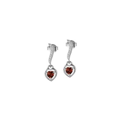 Jacques Lemans - Ohrstecker Sterlingsilber mit Granat - SE-O120D