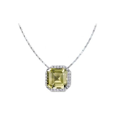 Jacques Lemans - Kette Sterlingsilber mit Lemonquarz - SE-C104B