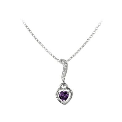 Jacques Lemans - Kette Sterlingsilber mit Amethyst - SE-C120E