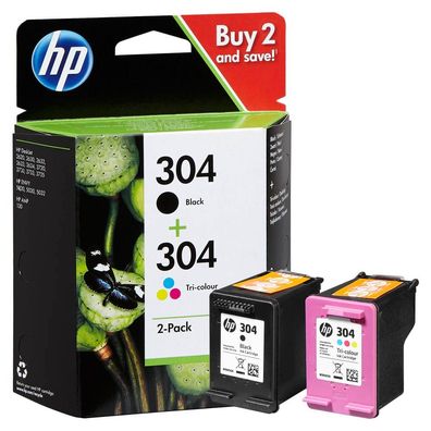 HP 304 (3JB05AE) schwarz, color Tintenpatronen