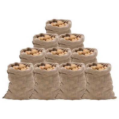 vidaXL Jutesäcke 10 Stk. 60x105 cm 100% Jute 220 g/m²