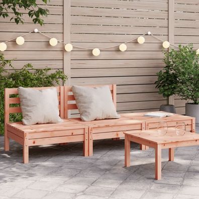 vidaXL Gartensofa 3-Sitzer Massivholz Douglasie