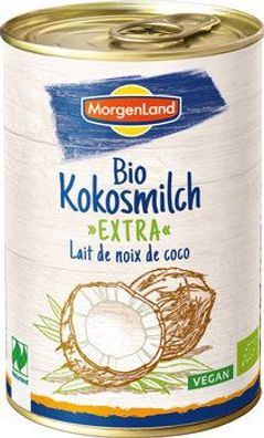 MorgenLand 3x Bio Kokosmilch extra 400ml