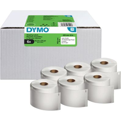 Dymo 2177565 DYMO LW-Versandetiketten Großpack. 102x210mm 6Rl 140St/Rolle