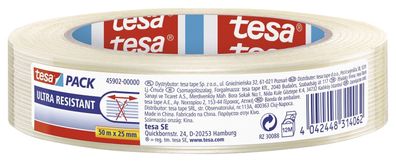 tesa® 45902-00000-00 Monofilament - 25 mm : 50 m, reißfestes Filamentband