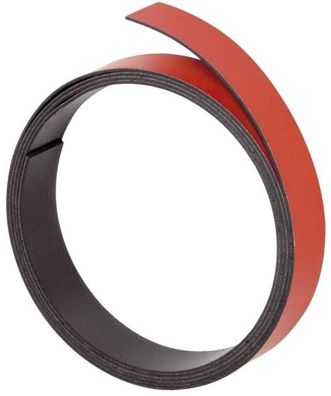 Franken M80201 Magnetband - 100 cm x 10 mm, rot