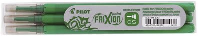 Pilot BLS-FRP5-G-S3 Tintenrollermine FriXion BLS-FRP5 - 0,3 mm, grün, 3er Pack