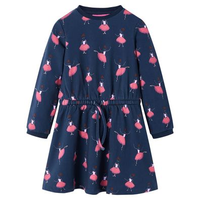 Kinderkleid Marineblau 116