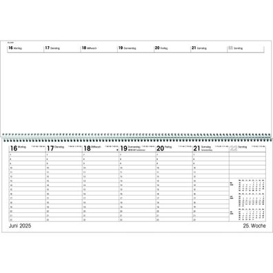 Zettler Tischquerkalender Giganta XXL 126-0013 1W/2S