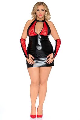 Andalea Schwarz/rotes Chemise Z/5009 - (38/40,42/44,46/48,50/52,54/56)