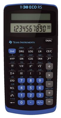 Texas Instruments TI-30ECO RS Taschenrechner TI-30 ECO RS, Solar-Energie, 79 x