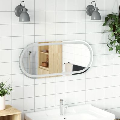 vidaXL LED-Badspiegel 90x40 cm Oval