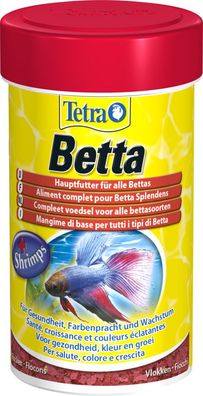 Tetra Betta 100ml Futter kleines Futter Flockenfutter für Kampffische